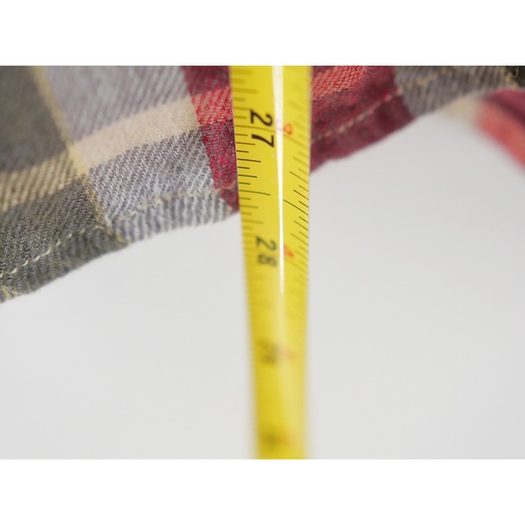 Ralph Lauren Denim & Supply Shirt Womens Large L Red Plaid  RL Utility Linen - Picture 6 of 8